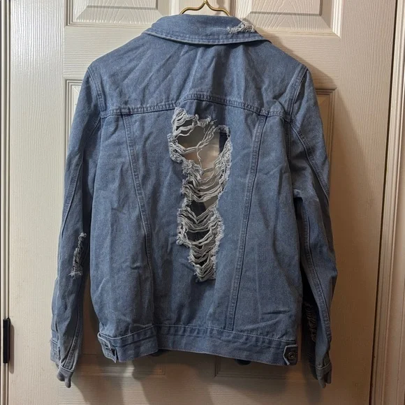 Distressed Blue Denim Jacket Waimea - Picture 5 of 8